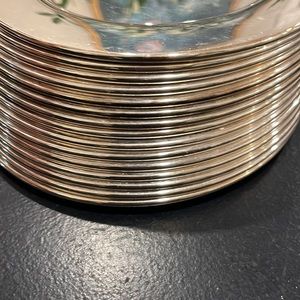 Oneida W.M. Rogers  Silversmiths 6" Inch Silver-Plate Salad Plates 15 Pieces (R)